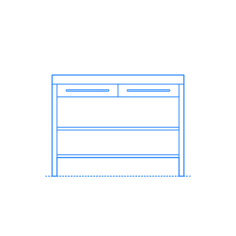 Furniture Kitchen Cart Ikea Rimforsa Work Bench Sketch Svg Vector, Free Vectors File